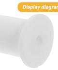 Get These Cool Silicone Wall Hole Plugs To Block Dirt And Water! Perfect 4 Pack For 25mm Cables Makes Home Improvement Super Easy With Gray And White Look. white silicone wall hole plug close-up for 25mm cable opening