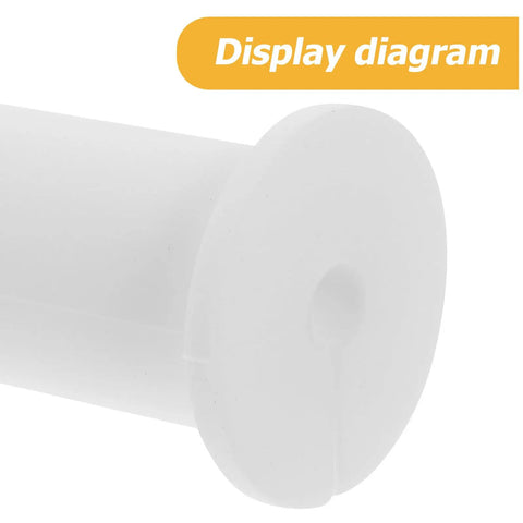 Get These Cool Silicone Wall Hole Plugs To Block Dirt And Water! Perfect 4 Pack For 25mm Cables Makes Home Improvement Super Easy With Gray And White Look. white silicone wall hole plug close-up for 25mm cable opening