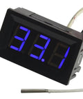 Digital Temperature Meter With Blue LED Display And K-Type Thermocouple Sensor, -30 To 800 Degrees Celsius Range, black case