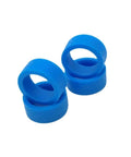 Sky Blue Racing Pattern Tire Skin For 22mm And 22.5mm RC Car Wheels, 1 To 28 Scale Upgrade Spare Part, set of blue tire skins