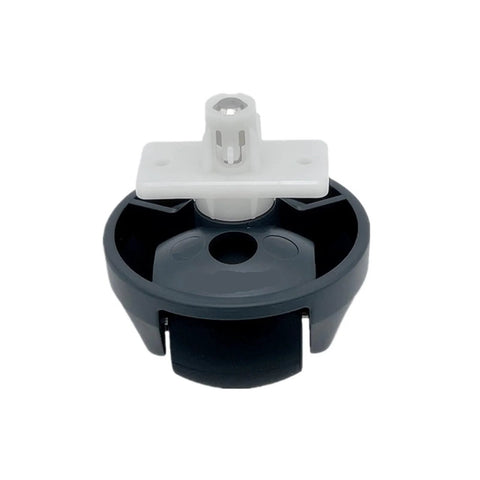 Front omni-directional wheel caster for Roborock vacuum, black wheel with white mounting stem