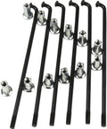 Heavy Duty Carbon Steel Bike Spokes Set 12G 2.5mm For E Bikes And Tricycles Lengths From 72mm To 305mm Includes Copper Nipples 28 Spokes And 28 Nipples Black Finish Ready To Ride Wheel Replacement Kit