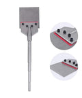 Beefy Heavy Duty SDS Max Floor Tile Scraper Bit Kit With 6 Inch Wide Blade For Demolition Hammers 3/4 Inch Shank Steel