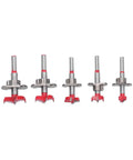 Top Shelf Forstner Drill Bit Kit for Precision Woodworking and Furniture Crafting features five precision hole cutters sizes 15 to 35mm.