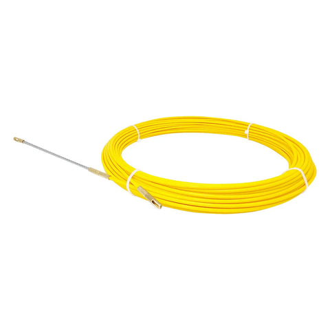 50 Foot Fiberglass Fish Tape Cable Puller Kit For Electrical Wiring Through Walls And Ducts With Smooth Pulls Flexible Yet Rigid Design 3mm