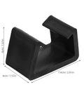 Outdoor Patio Sofa Clips Set 10 Pack Black Plastic Sectional Connectors For Stable Lounging And Windy Day Safety Dimensions Shown
