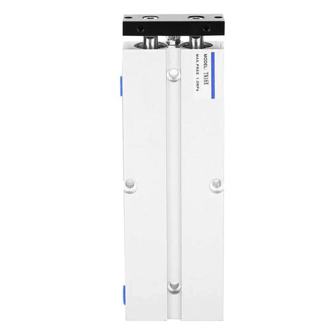 Front view of TN16 X100 S Pneumatic Double Acting Aluminum Alloy Air Cylinder 10200mm Stroke 0.9 MPa Rated with sealed inlets.