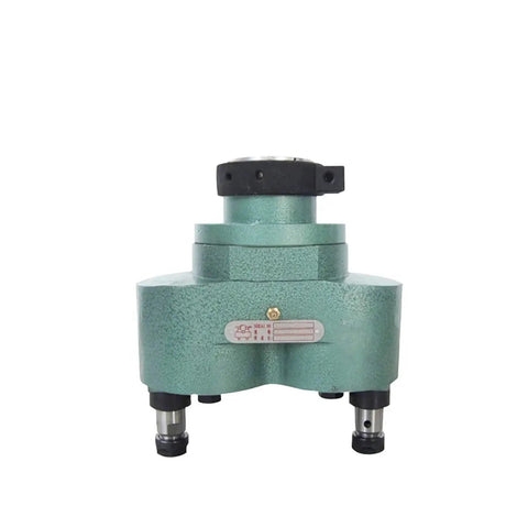 Front view of Dual Spindle CNC Drill Head For Metalworking, 2-Head Multi Spindle System with Precision 1:1 Speed Ratio.