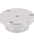 Small Horizontal Bubble Level silver aluminum flange with three holes, ideal for installations in tight spaces.