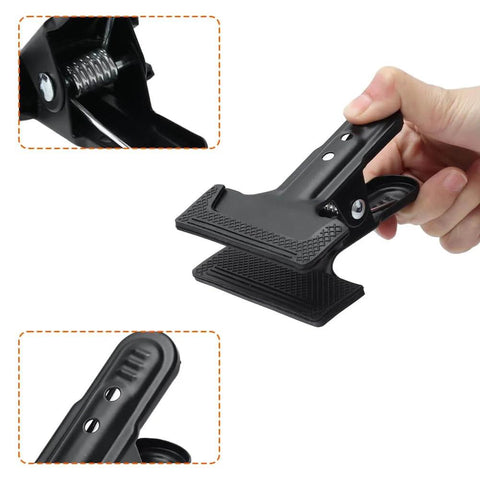 Wide Mouth Spring Clamps Set 4 Pack Pro Grade Heavy Duty Anti Slip Metal Clips For Woodworking And Photography Backdrops