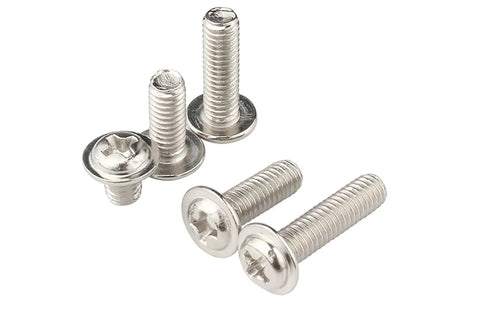 Bulk 50 Pack M4 x 50mm Pan Head Phillips Machine Screws Nickel Plated Steel For DIY Projects And Electronics 4mm Thread Diameter