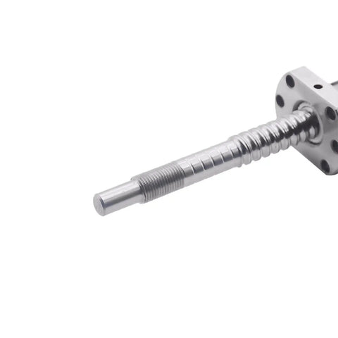 12mm Ball Screw with Nut for CNC Machines, 400mm Length, 4mm Lead showing end processed precision part for milling projects