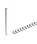 Two 1.5mm x 20mm dowel pins set in 304 stainless steel for woodworking and furniture repair, centerless ground finish, rust resistant