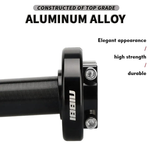 High Sensitivity Motorcycle Throttle Assembly With Short Stroke For Light, Precise Control On Dirt Bike And Motocross Universal 22mm Seven Eighths Inch Twist Throttle Handlebar CNC Aluminum Alloy Durable Black