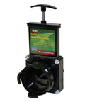 Twist-On Waste Valve T58 for RVs Campers and Trailers, 3 inch valve, universal fit, shown front view with handle and label visible