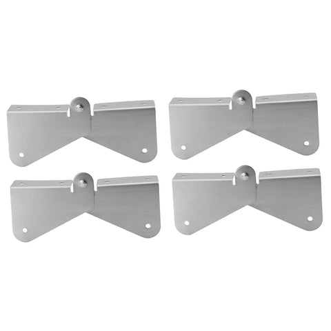 Gutter Extension Hinge for Downspouts, Easy Install and Stable Drainage Connection, Universal Fit, stainless steel 4-pack