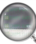 Magnified view of Dope Audio Power Amp IC Module SIP-15 for DIY audio projects, illustrating chip details and markings.
