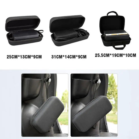 Dope Shockproof EVA Storage Bag For E-Bike Charger, Heavy Duty 800D Polyester Case With Thick Padding, Scratch Proof Drop Resistant Holder Plus Handy Handle For Ultimate Gear Protection And Street Ready Transport, size M