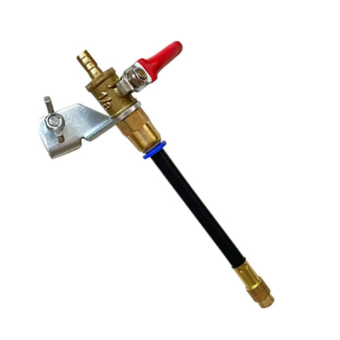 Dust Busting Water Spray Attachment For Angle Grinder 7 Inch Wet Spray Tool with Flexible Tube in metal and rubber material.