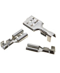 Must Have 120pcs Female Spade Terminals Kit With 2.8mm 4.8mm And 6.3mm Sizes Plus Clear Insulation Sheaths For Easy Wire Butt Splices And Connectors That Make Your Electrical Jobs Super Simple And Totally Rad, metal terminals