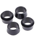 0.370 Inch Golf Ferrules Caps With Split Sleeve Design For Tool Free Installation, black plastic, close-up view