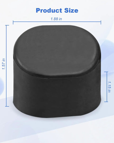 Heavy Duty Anti Slip Table Saw Stand Rubber Foot Pads Replacement Grips with dimensions, suitable for stabilizing miter saws.
