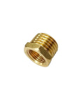 One Quarter Inch NPT Male To One Eighth Inch NPT Female Brass Reducer Hex Bushing Threaded Pipe Fitting Reducing Adapter
