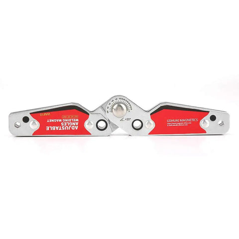 Heavy Duty Magnetic Welding Holder features adjustable corners and clear scale display for accurate angles from 20 to 200 degrees.