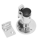 Solid 316 Stainless Steel Door Stopper Catch Holder For Marine Yachts Rvs And Motorhomes with rubber cap and mounting plate.