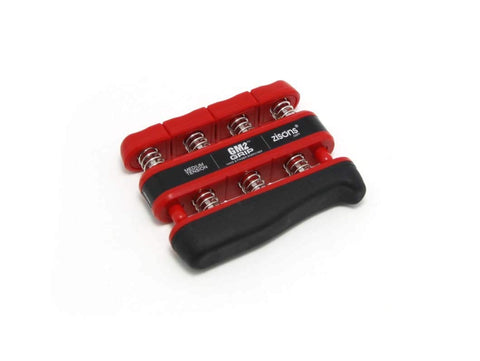 Red Hand Grip Exerciser For Finger Strength And Grip Training With 7 Pound Spring Portable Gripper Great For Hand Rehab Stress Relief And Everyday Squeeze Workouts At Home, black handle, visible springs