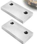 Six Inch Milling Vise Jaws Set in Soft Aluminum, Replacement Jaws for 6 Inch Vises, Built for Side Milling, Deep Slot Work, and Small Parts, GMT Style Compatible, Similar to Go To Vise Jaws for Max Clearance, pair of aluminum jaws