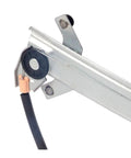 Close-up of Rear Left Power Window Regulator With Motor For Ford Crown Victoria And Mercury Grand Marquis 1992 To 2011 And Mercury Marauder 2003 To 2004 Replacement.