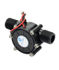 10W Water Turbine Generator For DIY Micro Hydroelectric Power Off Grid Charging 12V DC Supply For LED Lights Portable Black