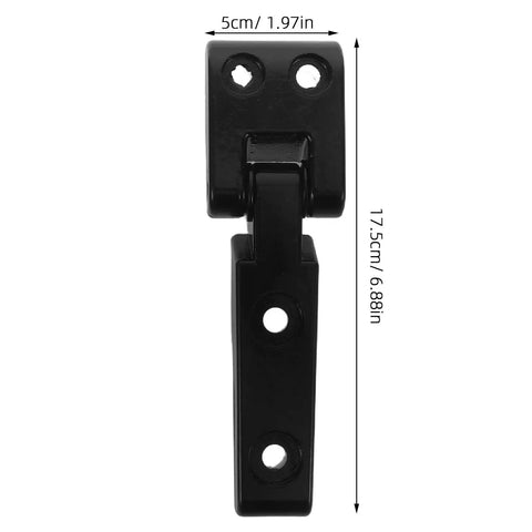 Forklift Hood Hinge Kit For Industrial Engines, Heavy Duty Dual Joint Engine Cover Replacement with dimensions shown