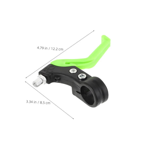 Three Finger Bike Brake Lever For Boys And Girls, Ergonomic MTB Disc Brake Levers, Easy Install Handle, green plastic lever