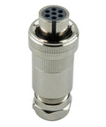 7-Pin Proportional Valve Single Connector, Metal Housing IP67 Sealed, RoHS Certified, DIN EN175 201-804 Pin Layout