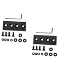 Heavy Duty Track Connecting Plate Set For Barn Doors Carbon Steel Bracket Connectors with screws and wrench