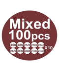 Grab These 100PCS 5 Inch Sanding Discs With 8-Hole Hook And Loop Fastener For Smooth Finish, 60 To 1500 Grit Set, mixed grit details