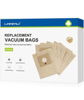 Six Pack Vacuum Bags That Fit Bissell Zing Canisters 4122 4122D 1668 1668C 1668W 2154A 2154C 2154W 1608 And PowerForce Plus Replacement Part 2138425 With Self Sealing Ring For Easy Emptying box with six bags displayed