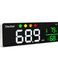 Wall Hanging Decibel Meter With 11 Inch LED Display Real Time Sound Level Temperature And Humidity Monitor With Icon Alarm Dope