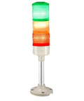 Three Layer Signal Tower Light With Transparent White Case, Flashes And Constant Bright, Adjustable Brightness, Boss Grade Industrial Beacon