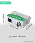 Smooth Analog To Ip Camera Upgrade Kit Using This PoE Over Coax EoC Converter Pair, compact EOC transmitter with PoE out.