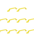 Bright Yellow Cartoon Cabinet Pull Handles Set Of 10 For Drawers Dresser Cupboard Wardrobe Aluminum Alloy With Smooth Round Edges
