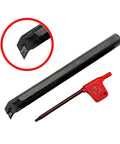 Carbide Turning Inserts And 95 Degree Internal Boring Bar Kit For Steel And Stainless Steel Machining Includes DCMT2(1.5)1 Inserts