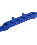Lightweight Aluminum Front Mount Stand For SCX6 JLU Wrangler One Sixth RC Car CNC Machined For Precise Fit, dark blue alloy piece