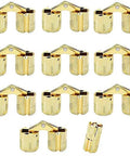 10 Pack 10mm Invisible Brass Barrel Hinges Hidden Concealed Furniture Hinges With 180 Degree Opening for DIY Jewelry Box and Cabinet Projects
