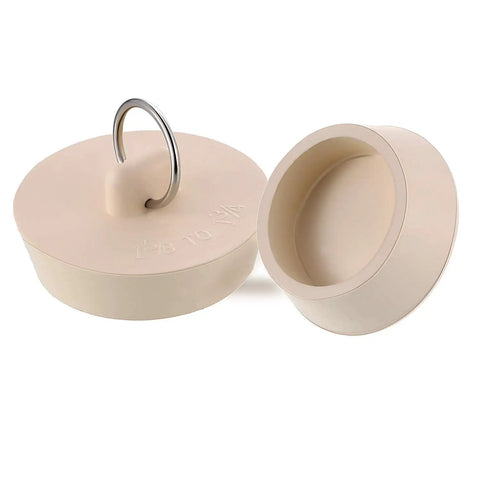 Durable Rubber Drain Stopper With Hanging Ring And 30 Centimeter Chain For Sink Bathtub And Bathroom Fits A Wide Range Of Drain Openings