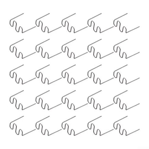 500-Piece Steel Waves Staple Kit With 0.6mm S-Type Welding Nails For Flux-Free Plastic Repair And Metal Projects, Plug-And-Play Staples For Quick Fixes In Home Workshop Or Garage, silver steel wave staples