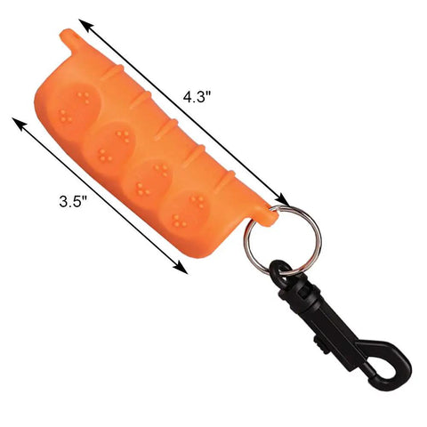 Orange Archery Arrow Puller Gripper With Belt Clip Two Pack Grab And Go Soft Molded Handle Anti Skid Grip for Easy Arrow Removal