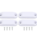 Magnetic Door Catch for RVs and Trailers, Strong Magnetic Closure Latch, white plastic material with screws, 2 set pack